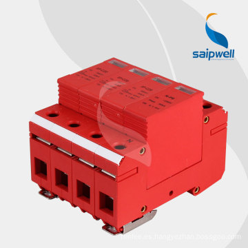 SAIP/SAIPWELL 4 Poles 275/320/385/440V IP65 Arrestador de aumento eléctrico/protector contra sobretensiones